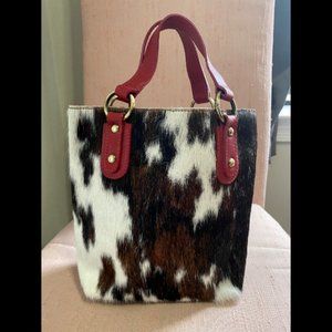 Maurizio Taiuti Leather Cowhide Cow Bag